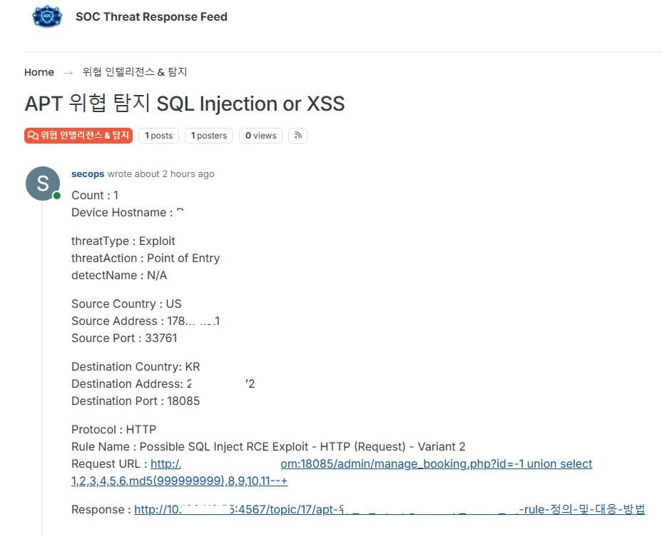 Elastalert Nodebb API 연동